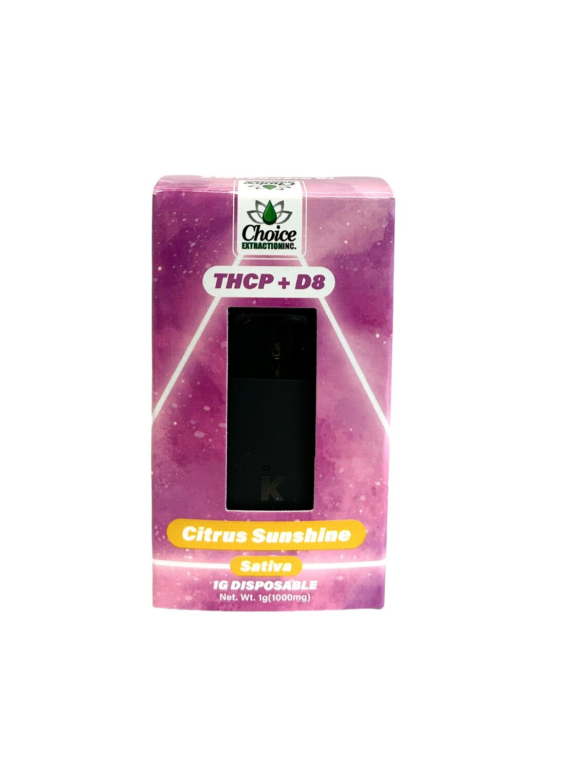 THCP + D8 Disposable - Citrus Sunshine 1mL - Sativa