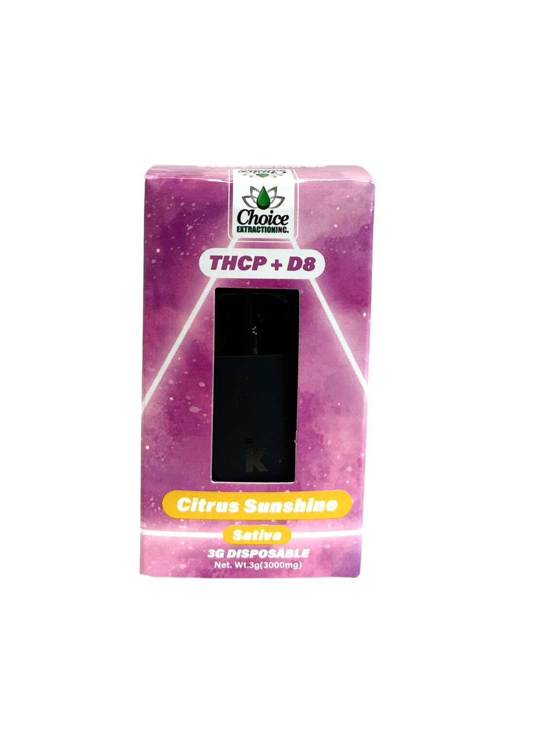 THCP + D8 Disposable - Citrus Sunshine 3mL - Sativa