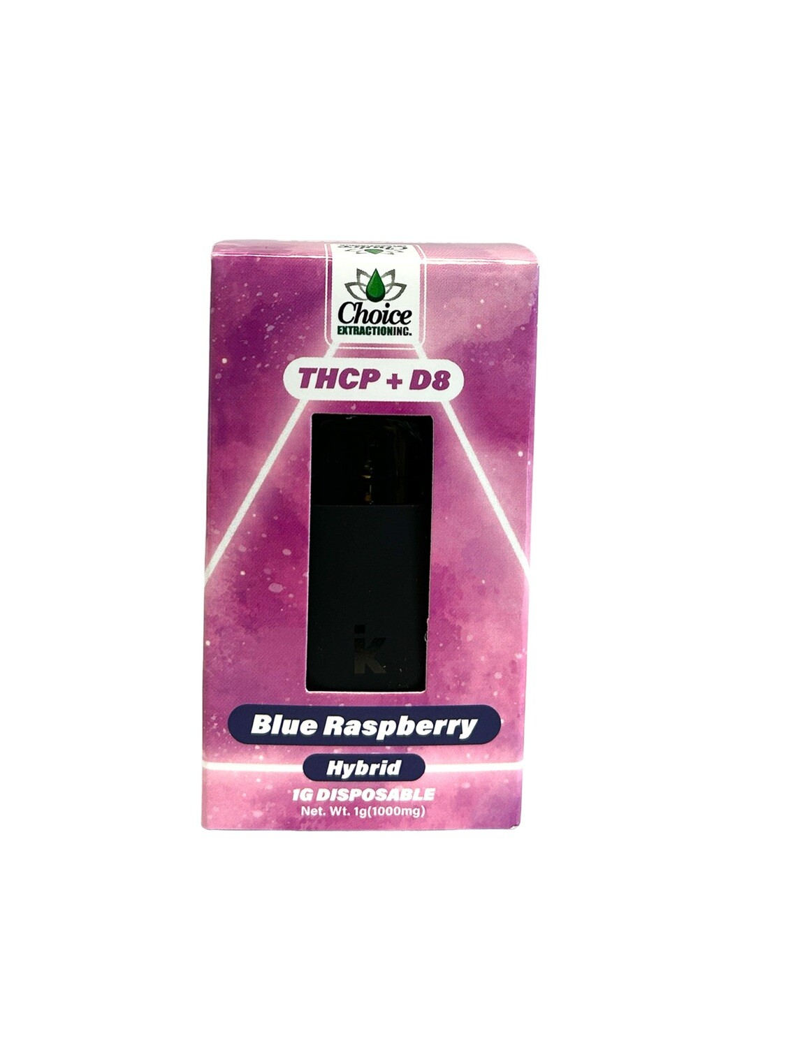 THCP + D8 Disposable - Blue Raspberry 1mL - Hybrid