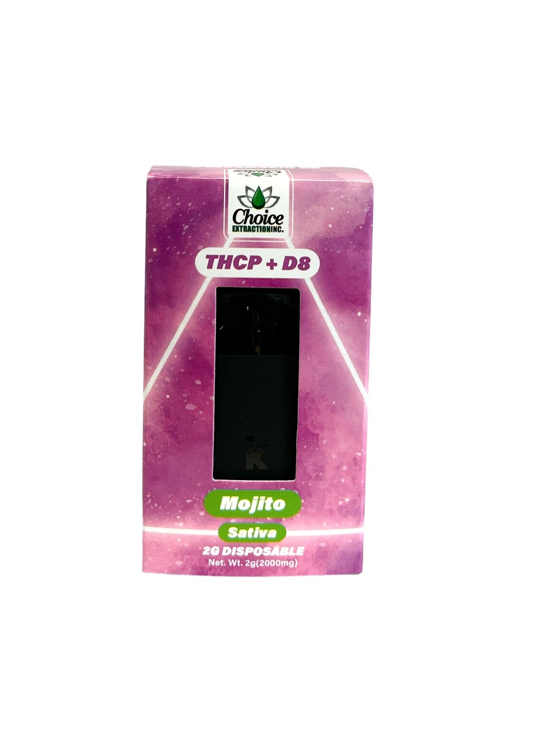 THCP + D8 Disposable - Mojito 2mL - Sativa