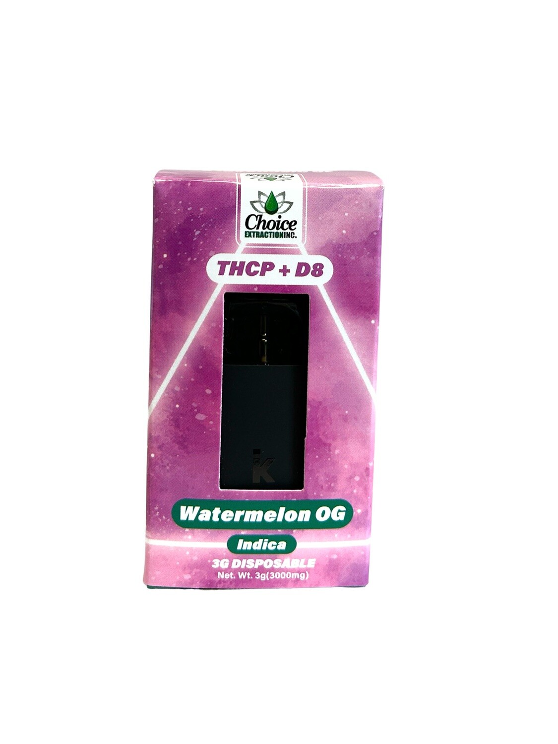 THCP + D8 Disposable - Watermelon OG 3mL - Indica