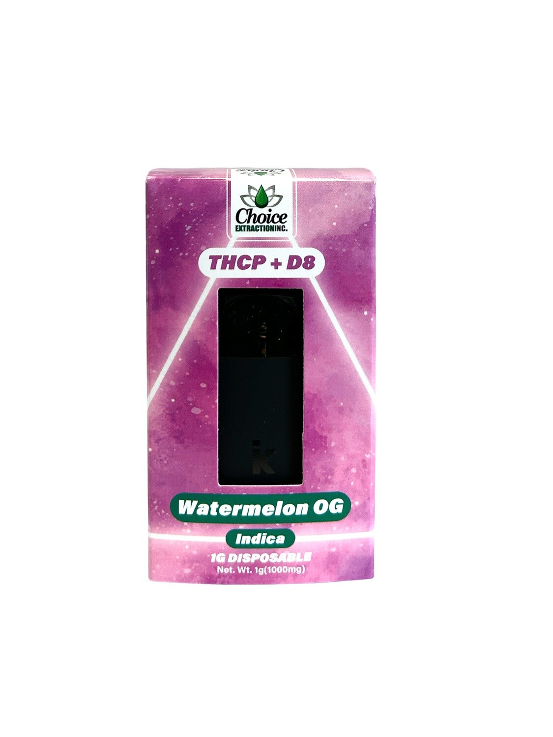 THCP + D8 Disposable - Watermelon OG 1mL - Indica