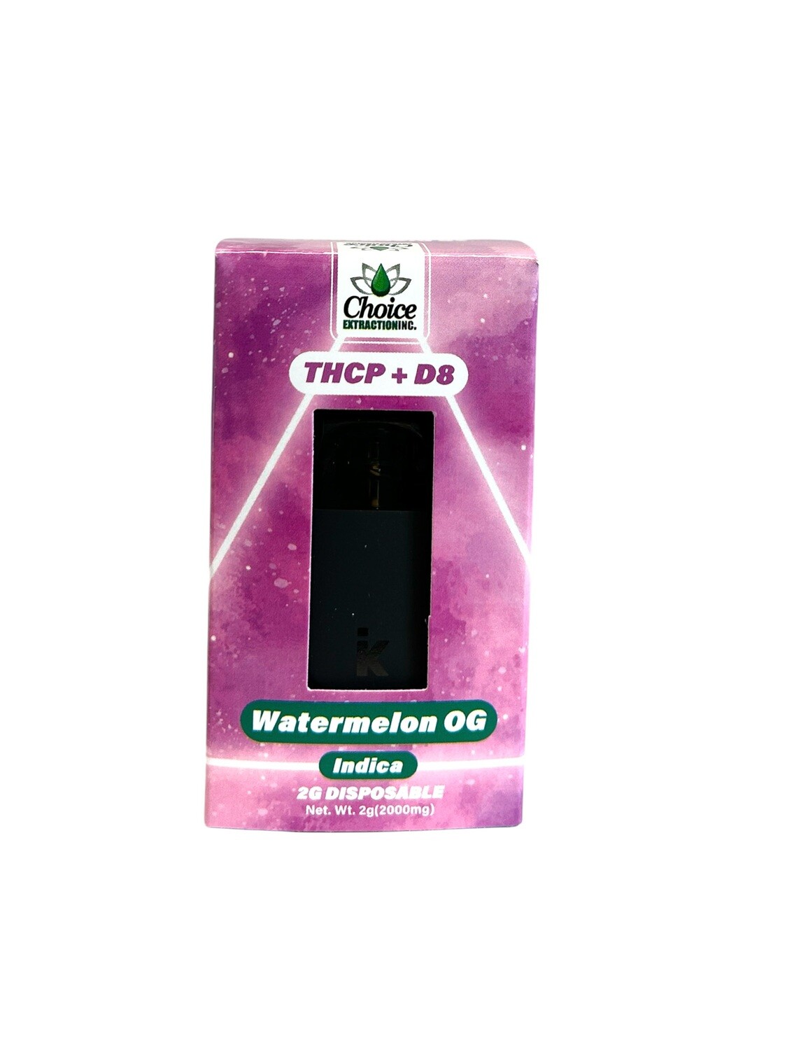THCP + D8 Disposable - Watermelon OG 2mL - Indica