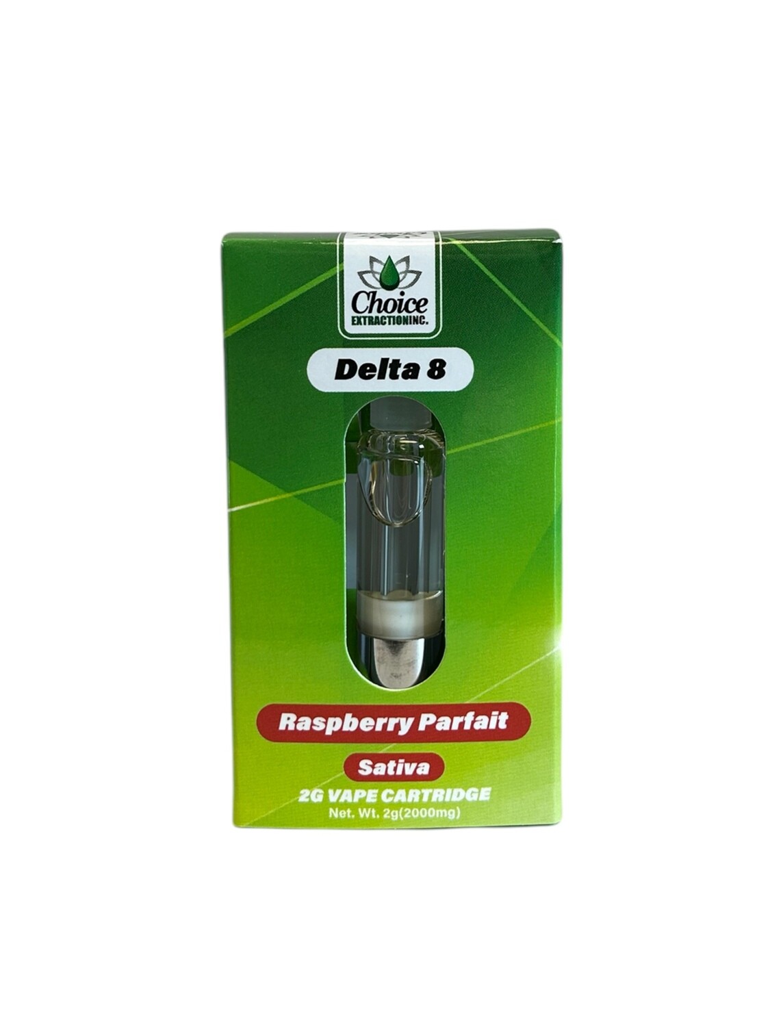 D8 Vape Cart - Raspberry Parfait 2mL - Sativa