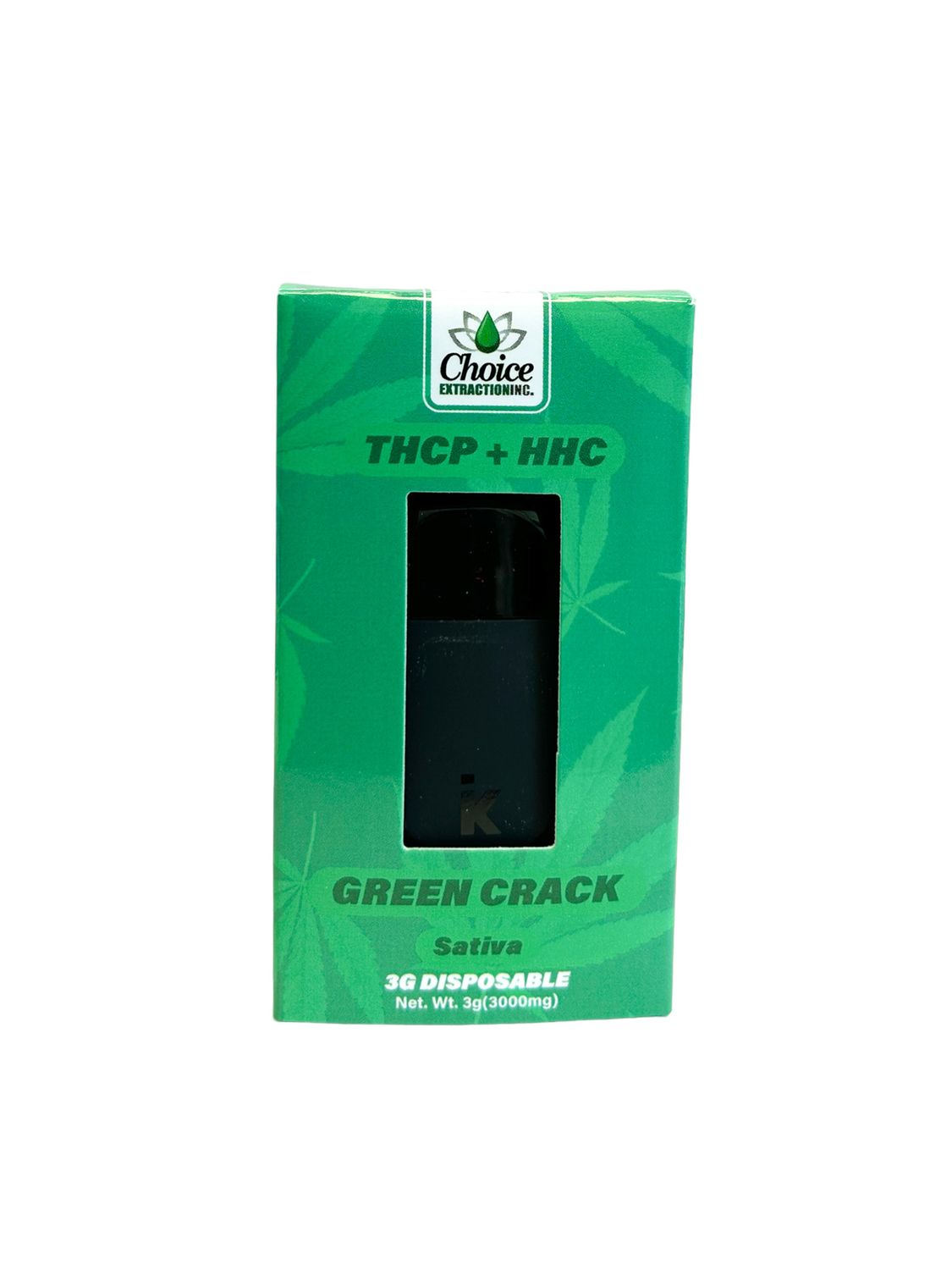THCP + HHC Disposable - Green Crack 15mg/2400mg - 3mL - Sativa