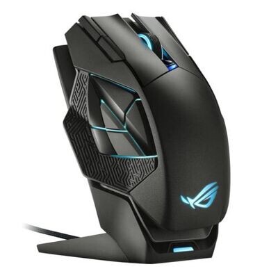 Asus ROG Spatha X Gaming Mouse, Wired/Wireless, 19,000 DPI, 12 Programmable Buttons, RGB LED