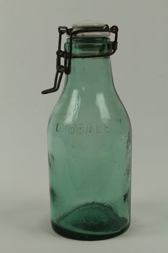 Green Preserve Jar with Porcelain Lid
