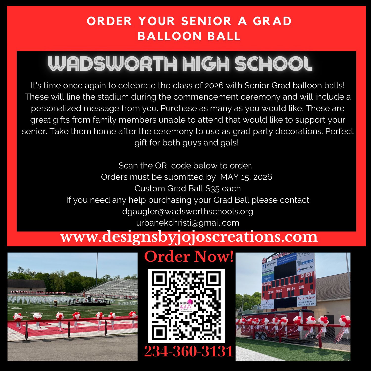 Wadsworth Grad Balloon Ball