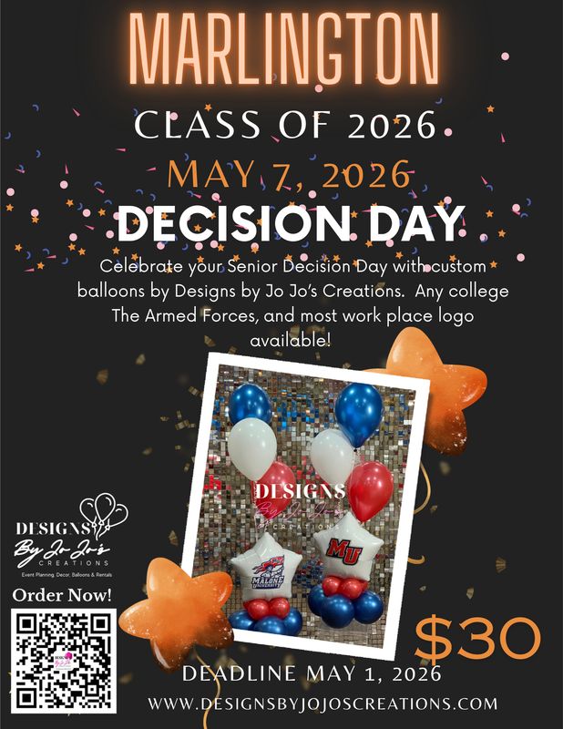 Marlington Senior Decision Day Balloons