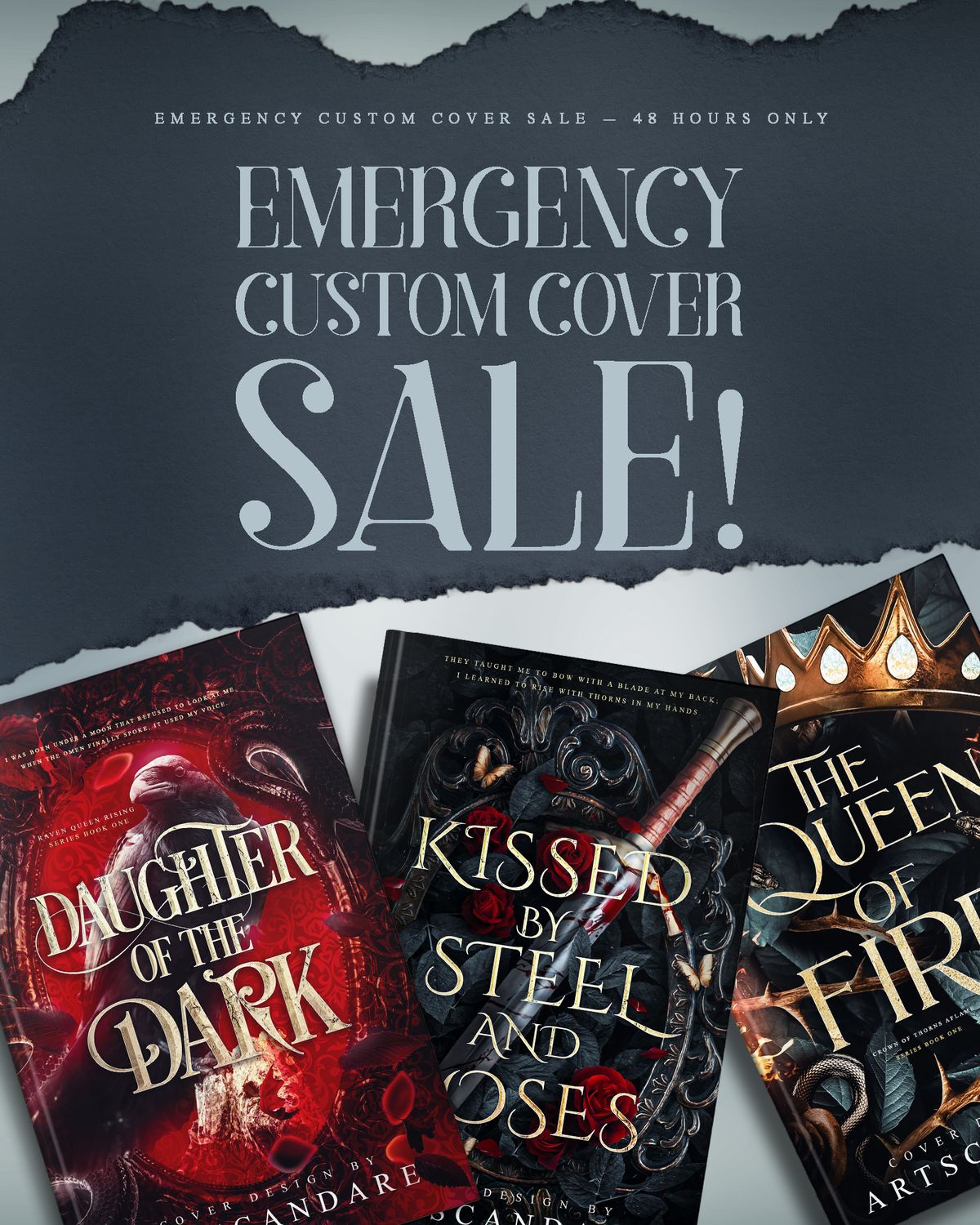 Emergency Custom Cover Sale