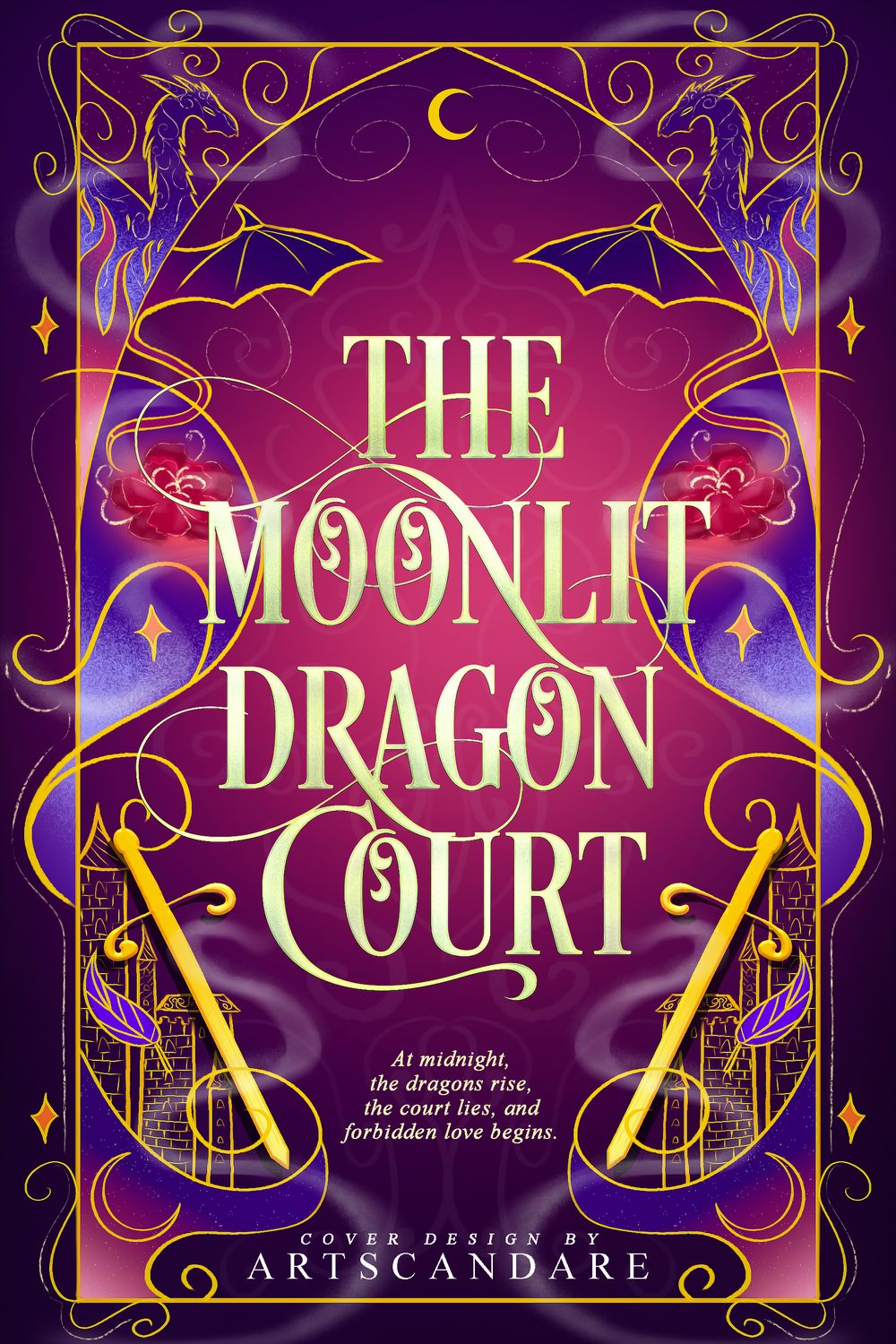 FULLY ILLUSTRATED SINGLE COVER PACKAGE: THE MOONLIT DRAGON COURT