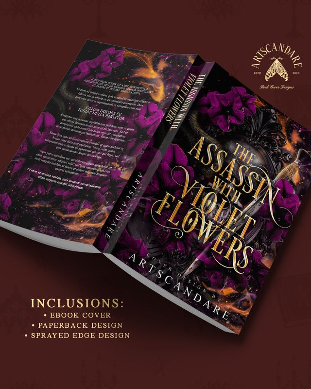 SINGLE COVER PACKAGE: THE ASSASSIN WITH VIOLET FLOWERS