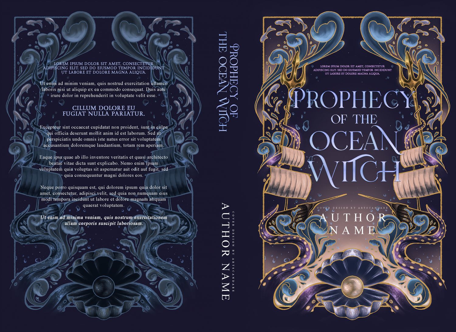 FULLY ILLUSTRATED DUOLOGY COVER PACKAGE: Prophecy of the Ocean Witch / Prophecy of the Broken Kingdom