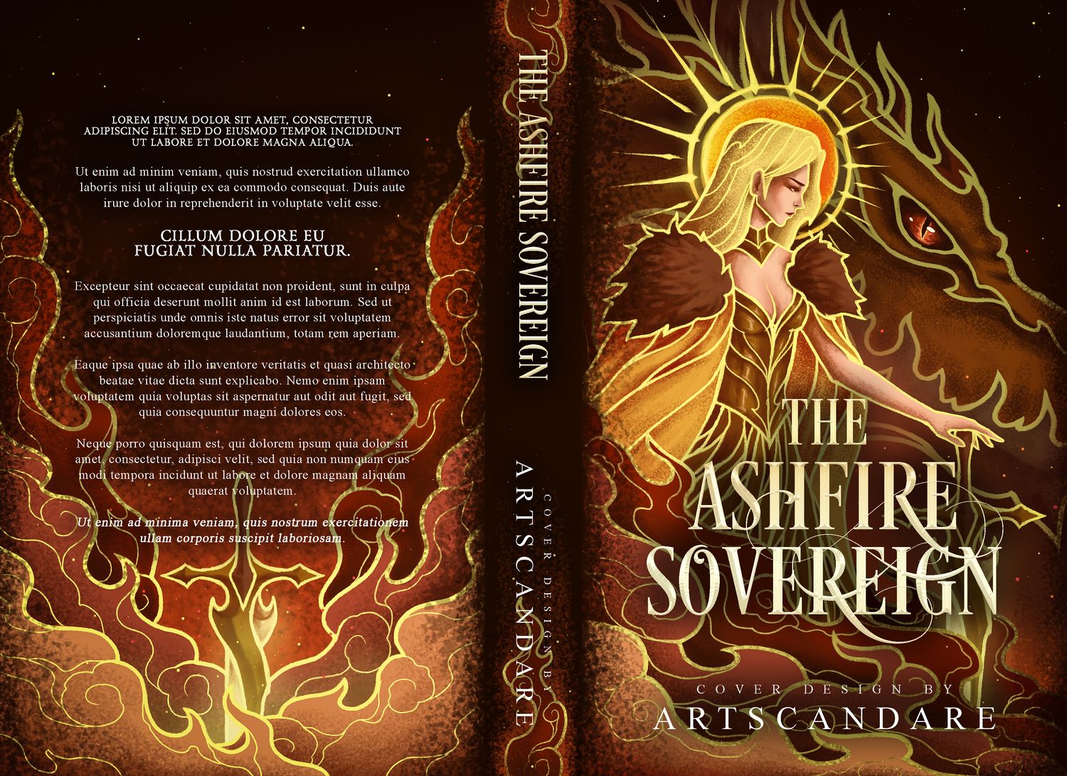 FULLY ILLUSTRATED DUOLOGY COVER PACKAGE: The Ashfire Sovereign / The Ashfrost Sovereign