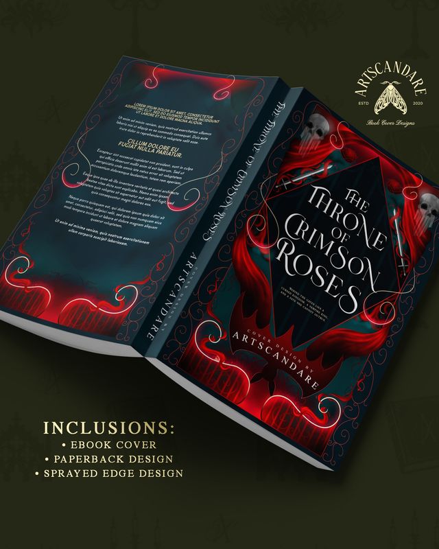 FULLY ILLUSTRATED SINGLE COVER PACKAGE: THE THRONE OF CRIMSON ROSES
