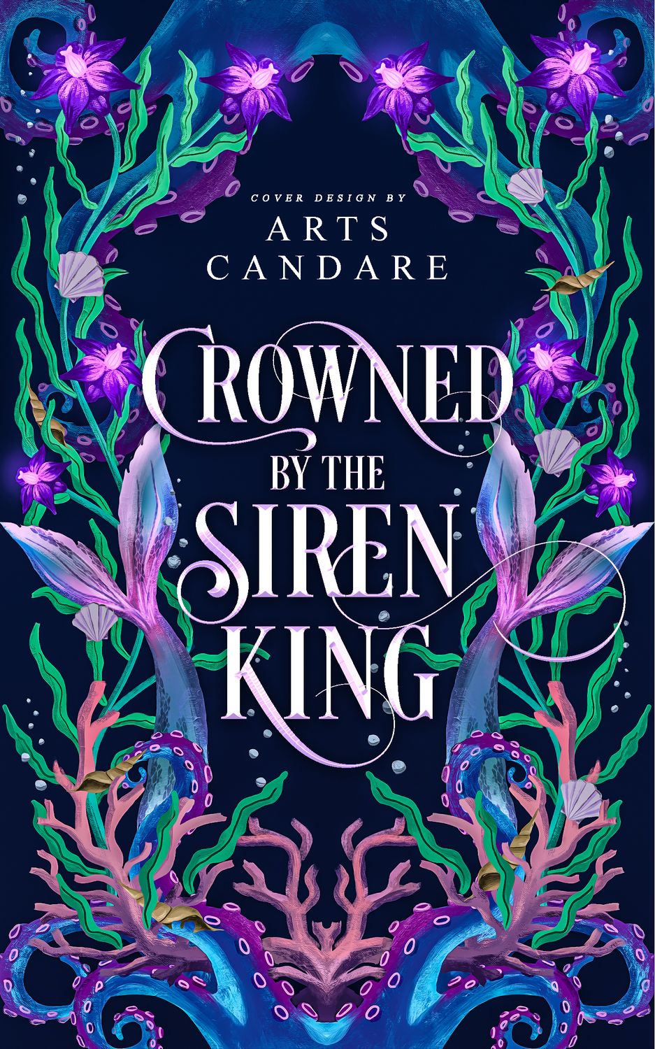 FULLY ILLUSTRATED DUOLOGY COVER PACKAGE: CROWNED BY SIREN KING, CLAIMED BY THE SEA MONSTER