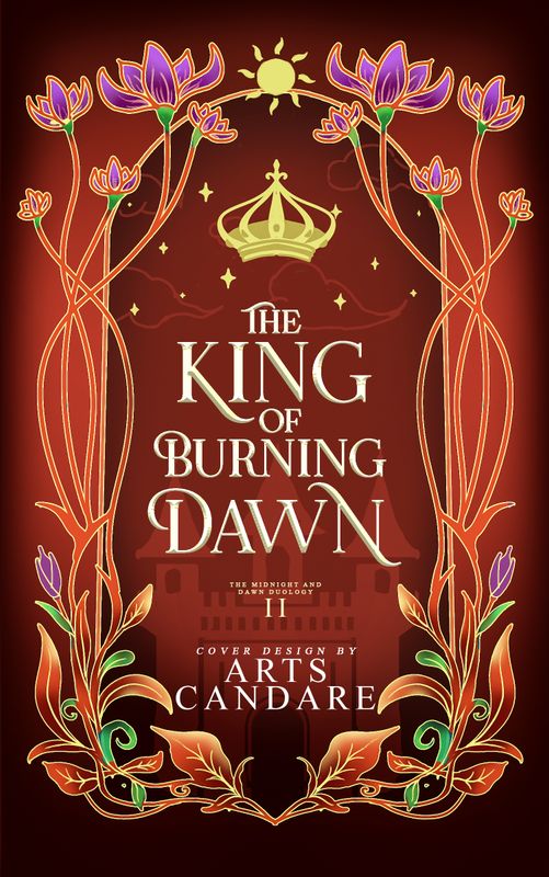 FULLY ILLUSTRATED DUOLOGY COVER PACKAGE: THE QUEEN OF MIDNIGHT SHADOWS, THE KING OF BURNING DAWN