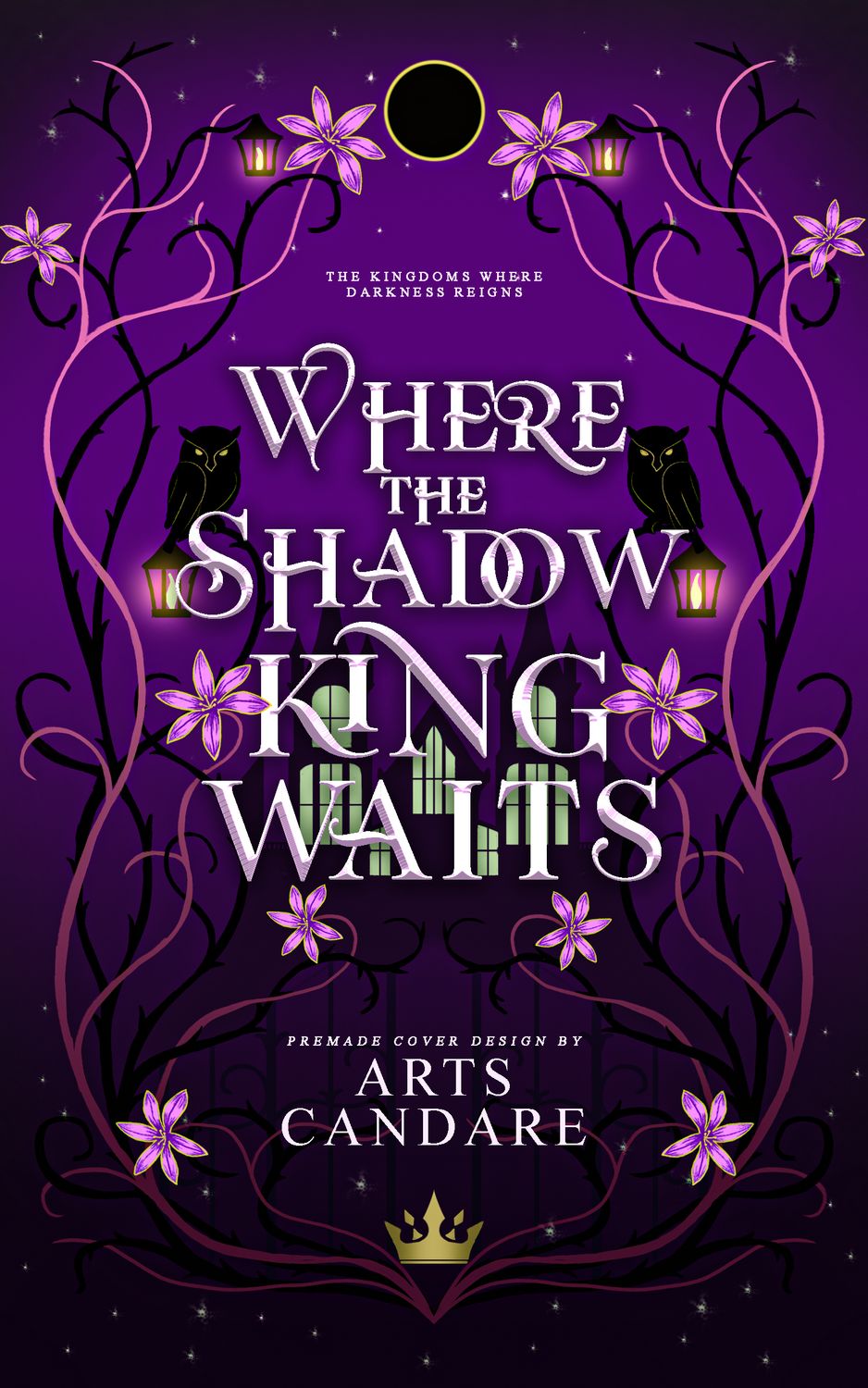 FULLY ILLUSTRATED TRILOGY COVER PACKAGE:  WHERE THE SHADOW KING WAITS, WHERE THE RAVEN PRINCE RULES, WHERE THE WOLF QUEEN RISES
