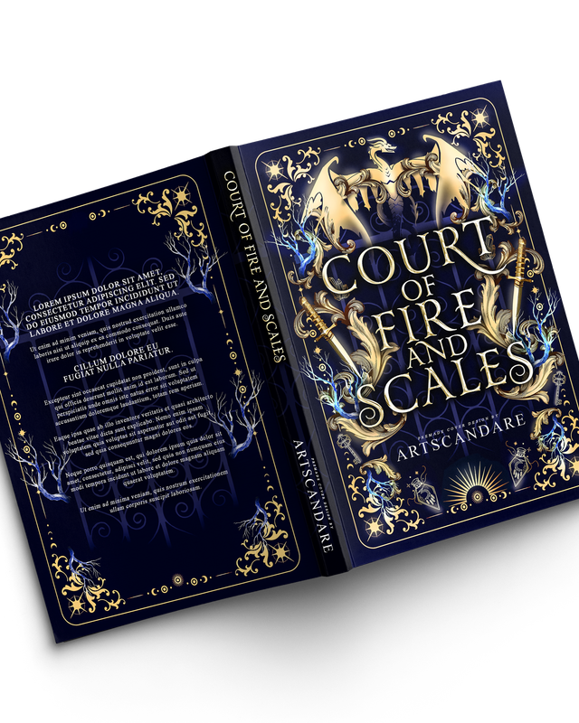 SINGLE COVER PACKAGE: A COURT OF FIRE AND SCALES