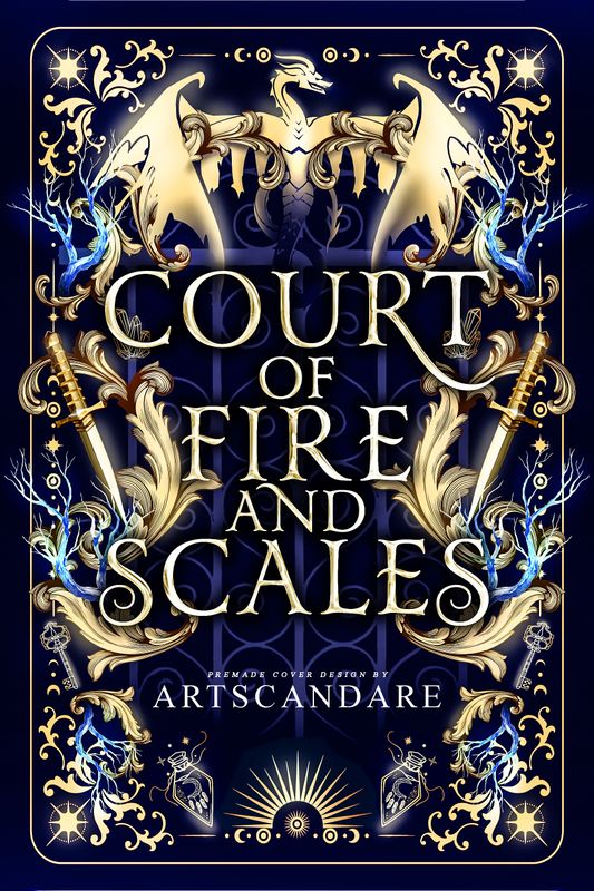 SINGLE COVER PACKAGE: A COURT OF FIRE AND SCALES