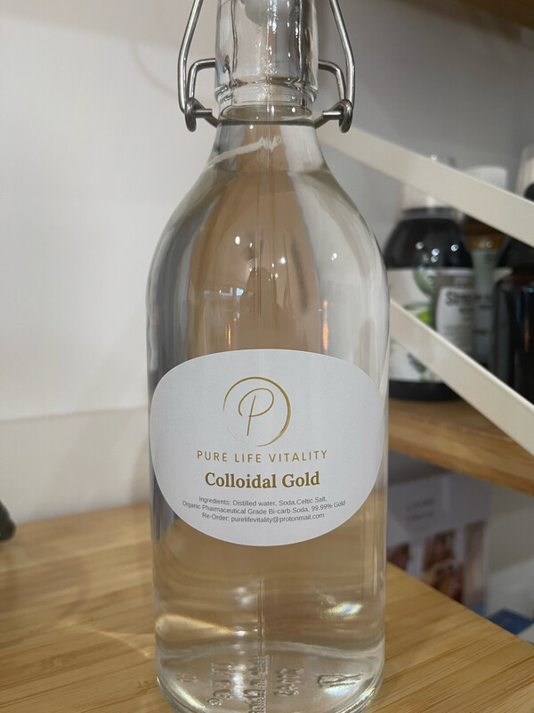 Collidial Gold 500 Ml Glass Bottle
