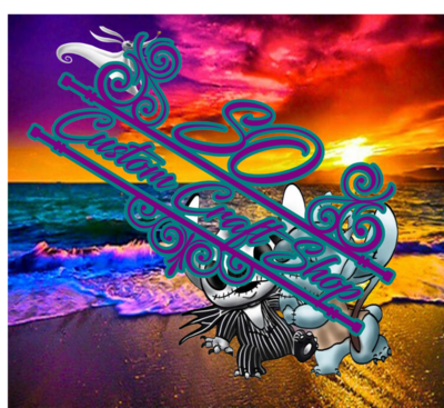 Sunset Beach Stitch PNG