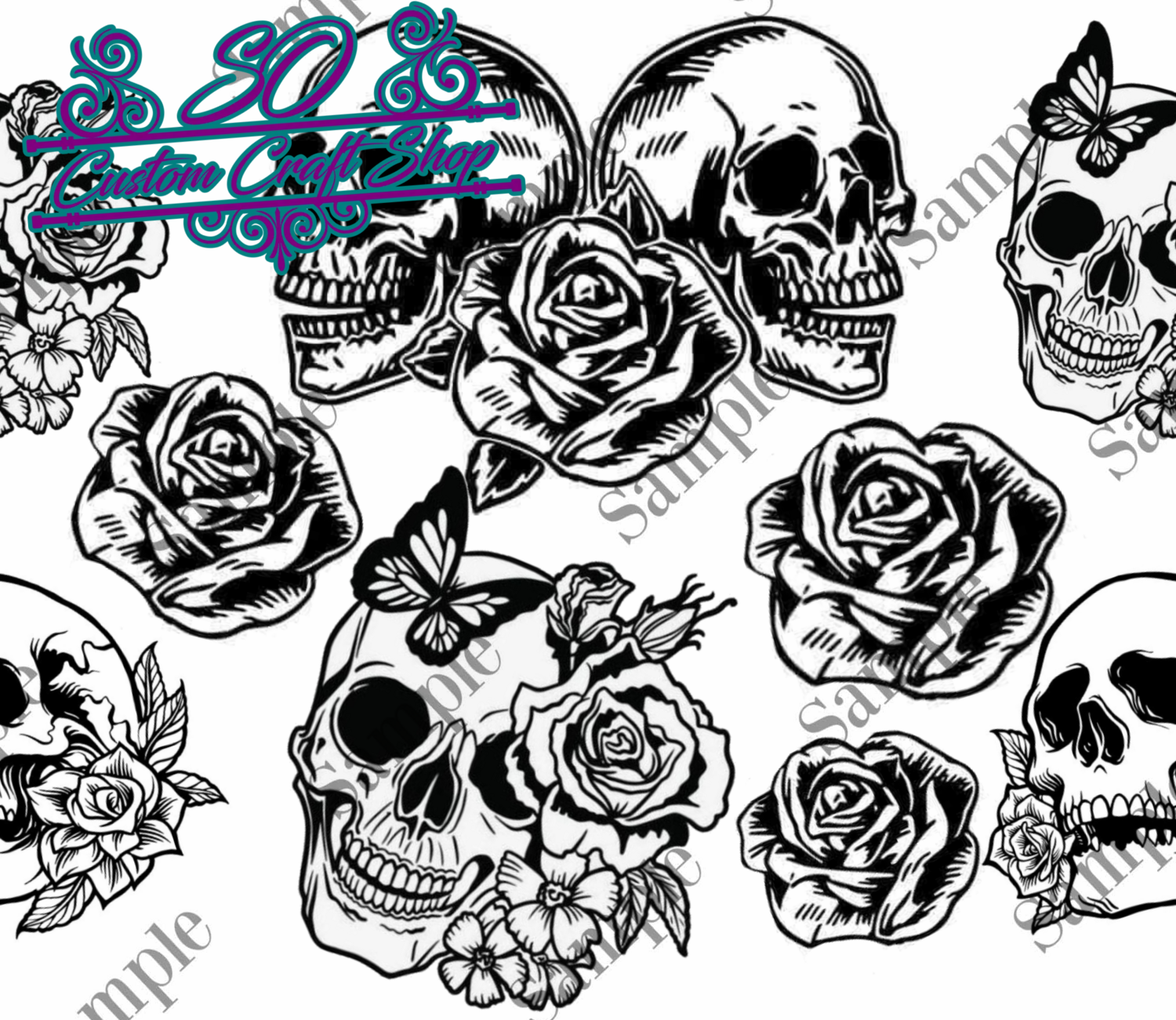 Flowers and Skulls