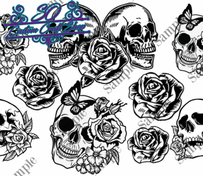 Flowers and Skulls