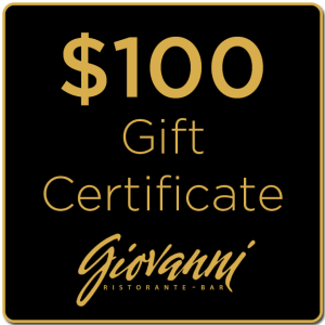 $100 GIFT CERTIFICATE