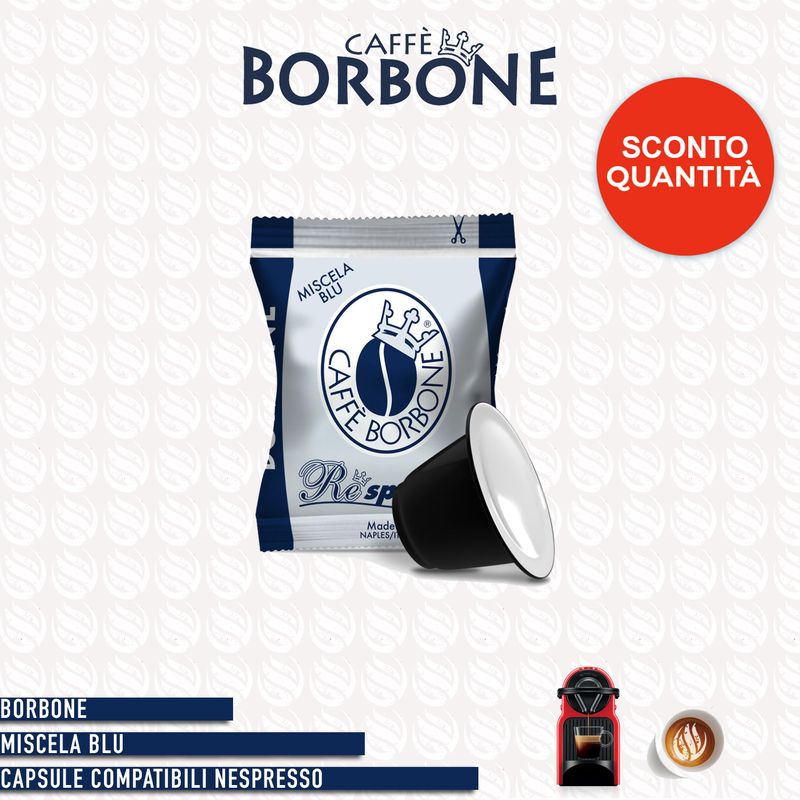 Borbone miscela Blu compatibile Nespresso - 100 capsule