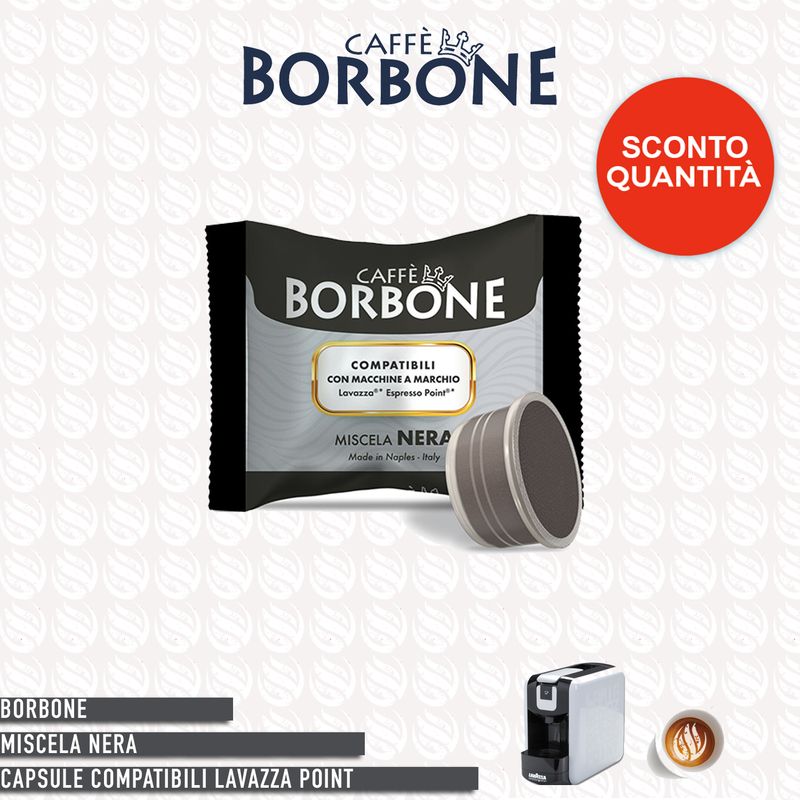 Borbone miscela Nera compatibile Lavazza Espresso Point - 100 capsule