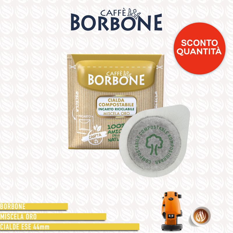 Borbone Cialde Carta ESE 44 mm Miscela Oro - 150 cialde