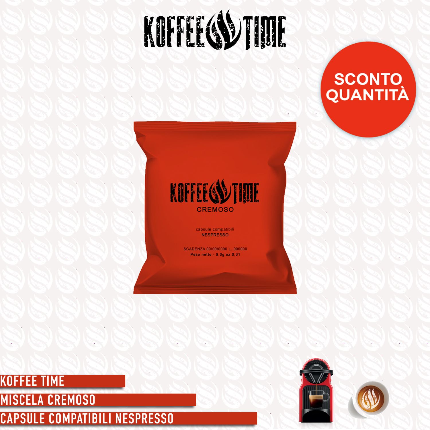 Koffee Time miscela cremoso compatibile Nespresso - 50 capsule