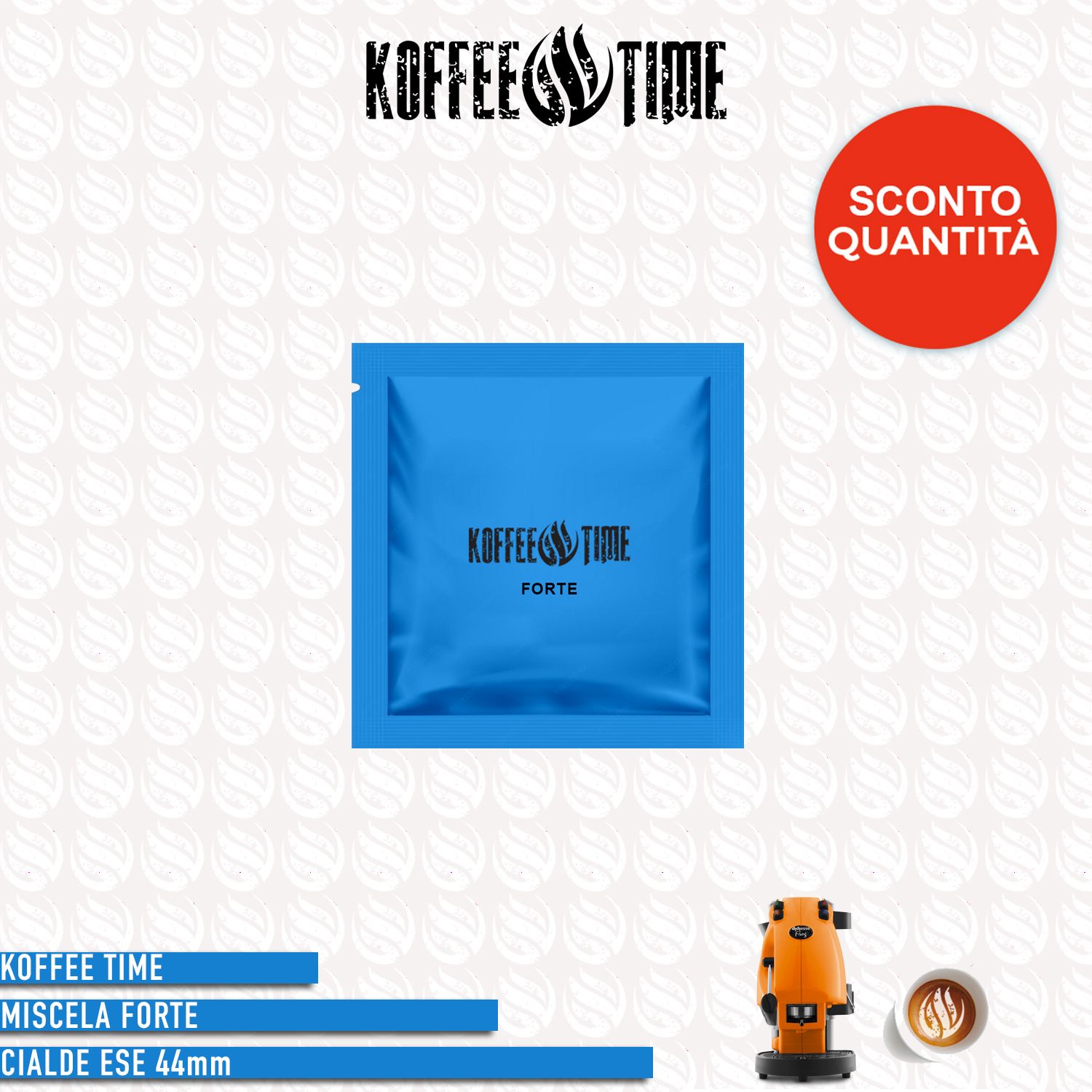Koffee Time miscela Forte cialde ESE - 50 cialde