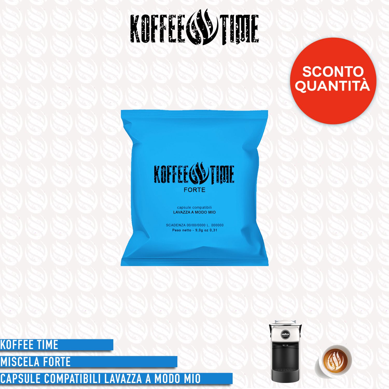 Koffee Time miscela forte compatibile A Modo Mio - 50 capsule