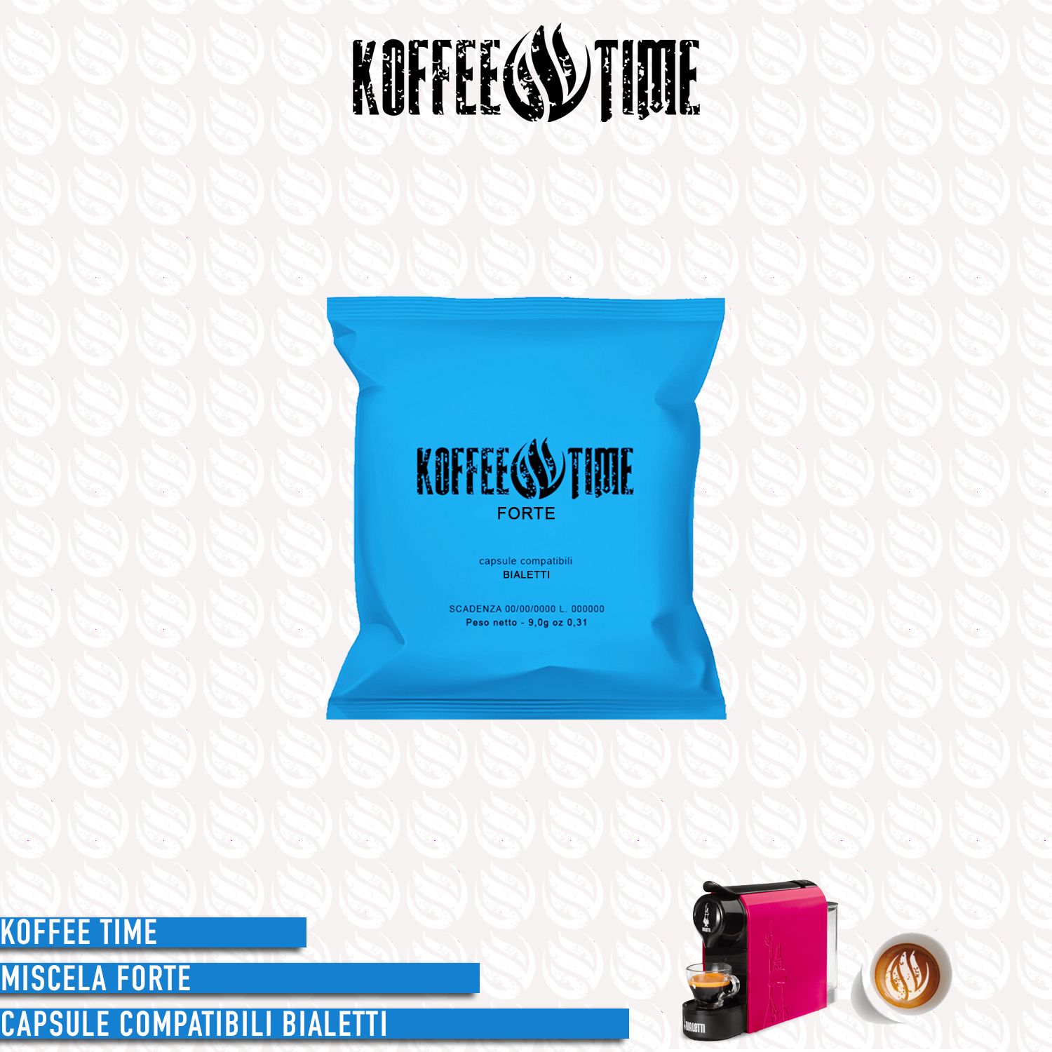 Koffee Time miscela Forte compatibile Bialetti - 16 capsule