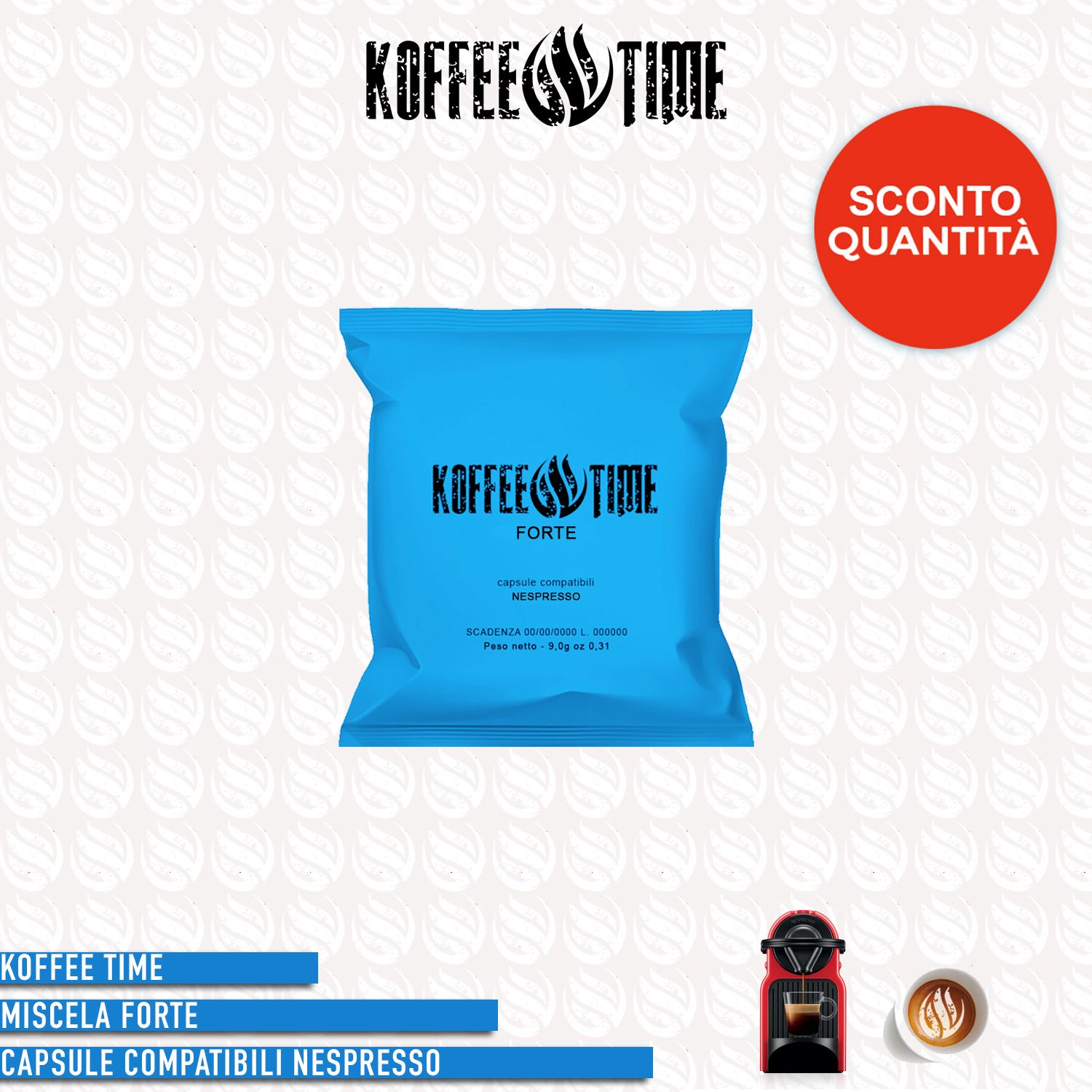 Koffee Time miscela forte compatibile Nespresso - 50 capsule
