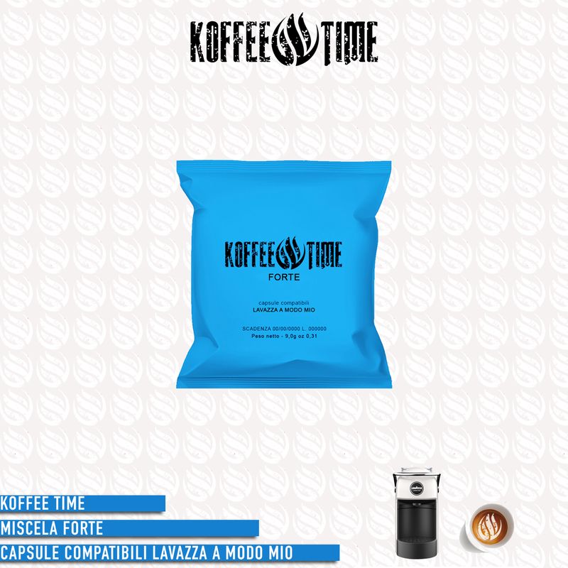 Koffee Time miscela forte compatibile A Modo Mio – 16 capsule
