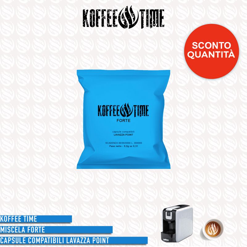 Koffee Time miscela Forte compatibile Lavazza Espresso Point – 50 capsule