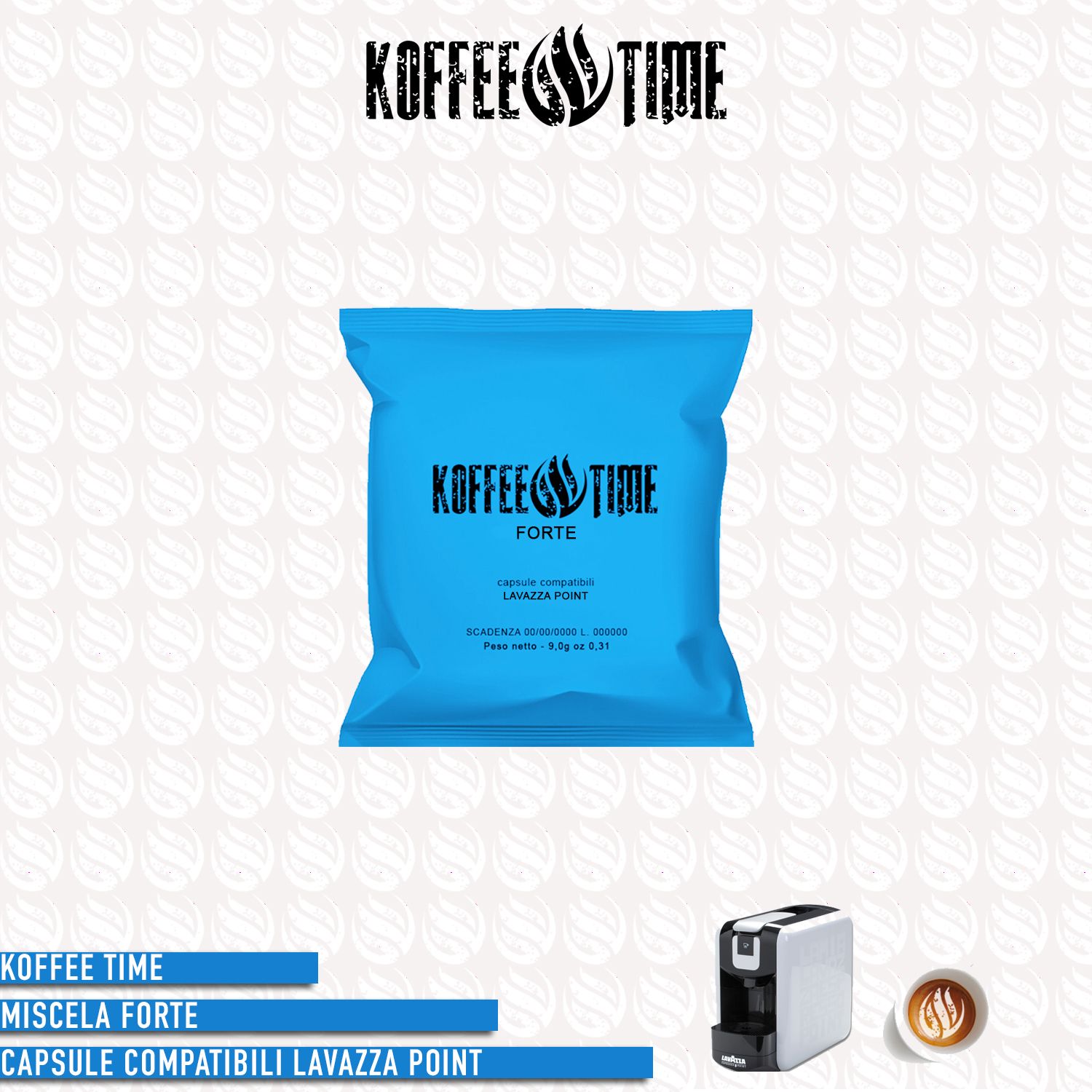Koffee Time miscela Forte compatibile Lavazza Espresso Point - 16 capsule