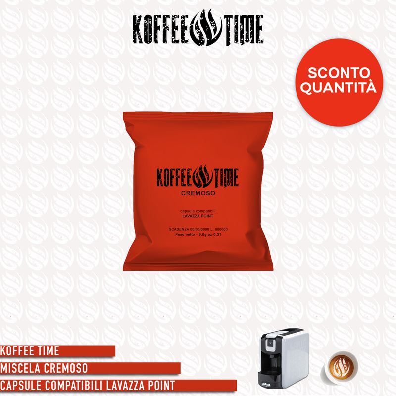 Koffee Time miscela cremoso compatibile Lavazza Espresso Point - 50 capsule