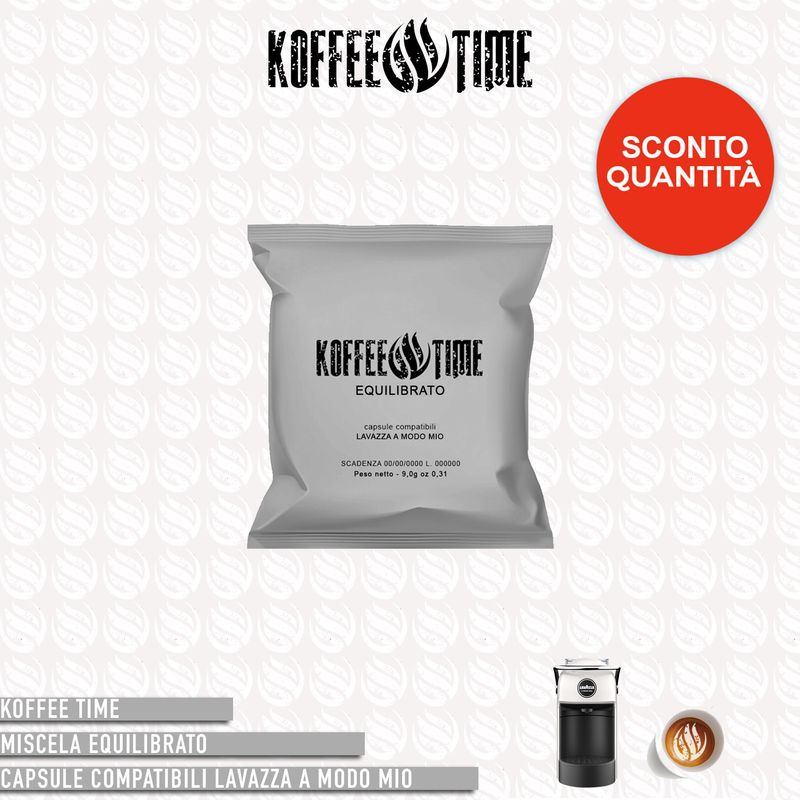 Koffee Time miscela equilibrato compatibile A Modo Mio - 50 capsule