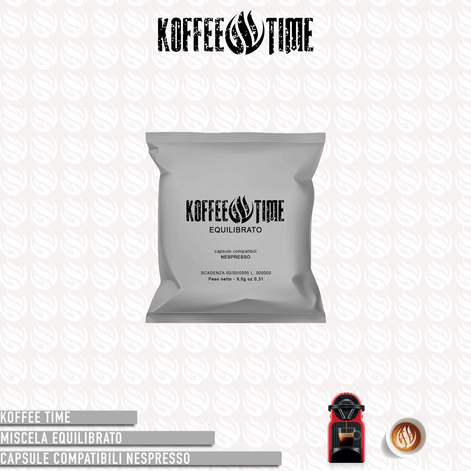Koffee Time miscela equilibrato compatibile Nespresso - 16 capsule