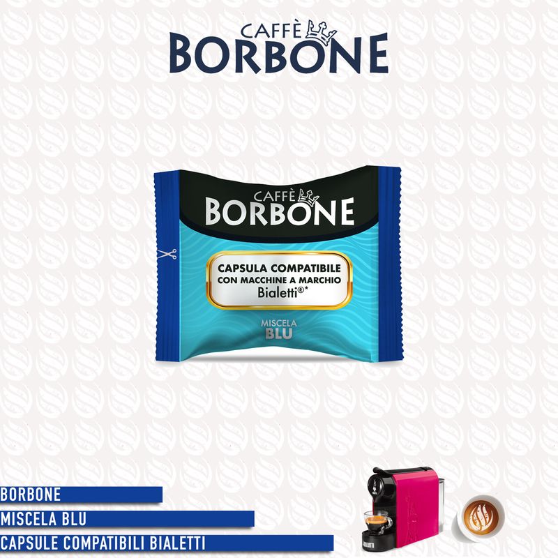 Borbone miscela Blu compatibile Bialetti - 100 capsule