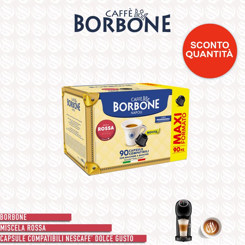 Borbone miscela Rossa compatibile Nescafé Dolce Gusto - 50 capsule