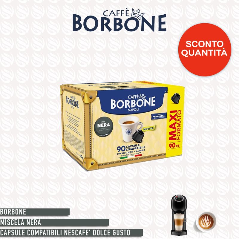 Borbone miscela Nera compatibile Nescafé Dolce Gusto - 50  capsule
