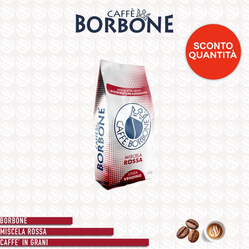 Borbone miscela Rossa in grani - 1kg