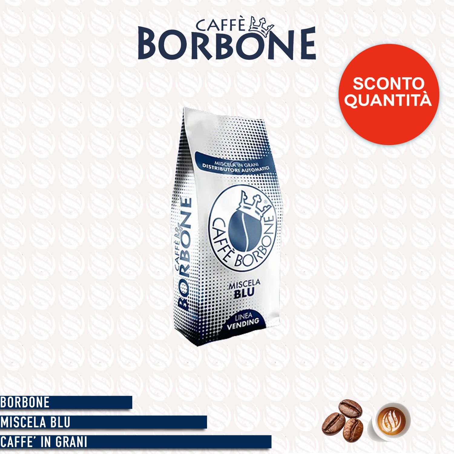 Borbone miscela Blu in grani - 1kg