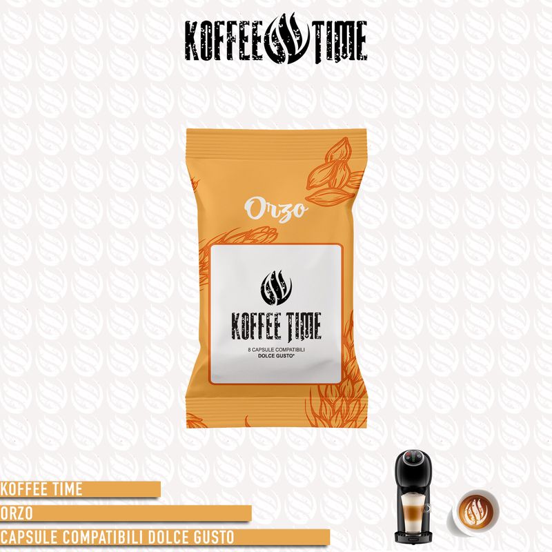 Koffee Time solubile Orzo compatibile Nescafé Dolce Gusto 8cp