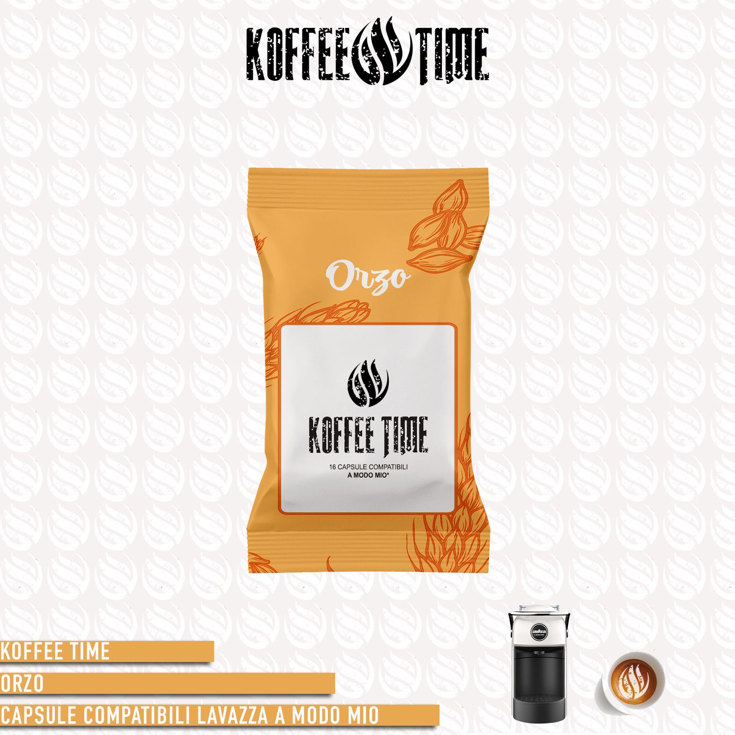 Koffee Time solubile Orzo compatibile A Modo Mio 16cp